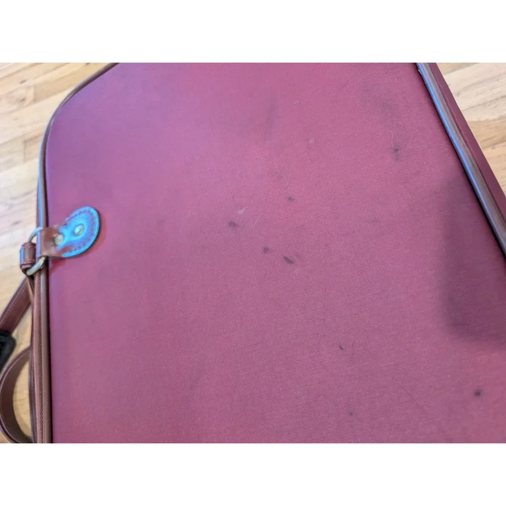Vintage Verdi Burgundy 20x13x9 inches Softside Suitcase Hard Travel Luggage